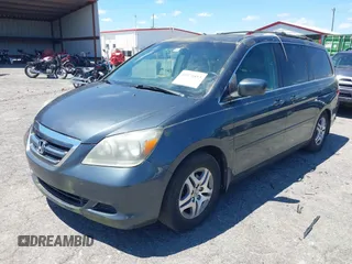 2006 Honda Odyssey EX-L with VIN 5FNRL38796B452606, listed as a IAAI auction lot 42173853 with 190,084 mi miles and . Bid and sale history available at DreamBid. Image 2.
