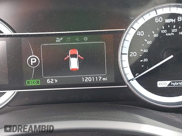 2018 Kia Niro EX with VIN KNDCC3LC6J5148315, listed as a IAAI auction lot 42074938 with 120,117 mi miles and . Bid and sale history available at DreamBid. Image 16.