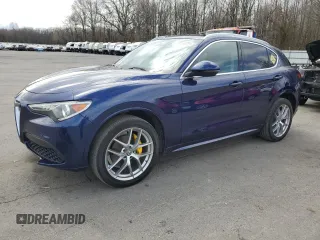 2020 Alfa Romeo Stelvio Ti z VIN ZASPAKBN8L7C76865, wystawiony jako Copart lot #49966655 z przebiegiem 26 531 mil mil oraz Szkody całkowita. Historia ofert i sprzedaży dostępna na DreamBid. Obrazek 1.