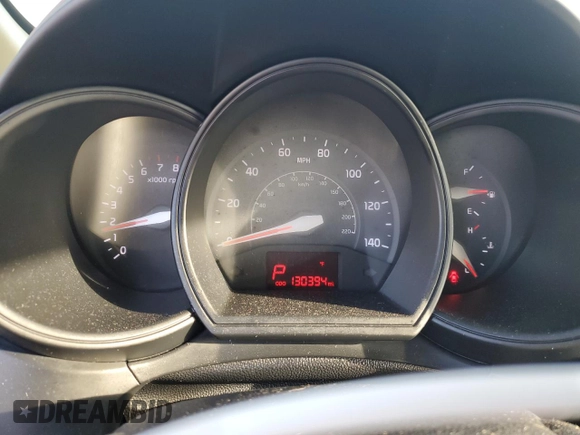 2016 Kia Rio LX with VIN KNADM4A34G6565538, listed as a Copart auction lot 47887645 with 130,394 mi miles and Salvage Title. Bid and sale history available at carsss.com. Image 9.