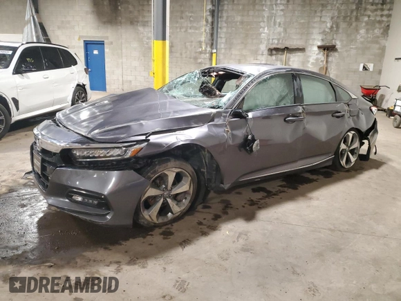 2019 Honda Accord Touring with VIN 1HGCV2F9XKA016690, listed as a Copart auction lot 59910805 with Not provided miles and Salvage title. Bid and sale history available at DreamBid. Image 1.
