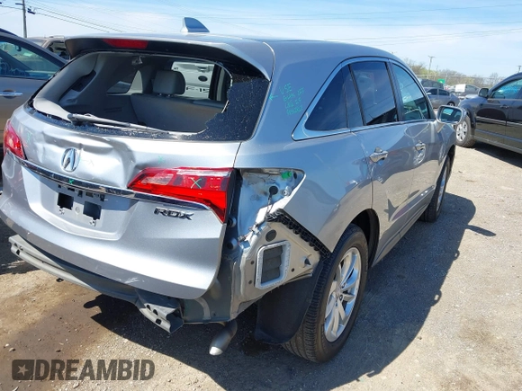 2017 Acura RDX with VIN 5J8TB3H38HL014490, listed as a IAAI auction lot 41843607 with 110,093 mi miles. Bid and sale history available at carsss.com. Image 4.