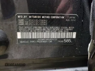 2014 Mitsubishi Lancer Evolution MR with VIN JA32W5FV4EU025232, listed as a Copart auction lot 89271835 with 85,902 mi miles and Salvage Title. Bid and sale history available at carsss.com. Image 12.