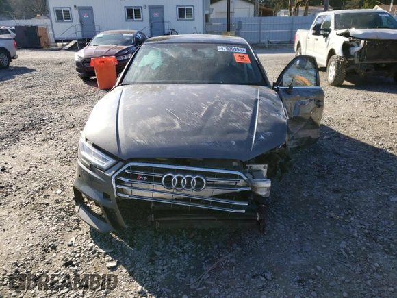 2017 Audi S3 Premium Plus with VIN WAUB1GFF9H1014461, listed as a Copart auction lot 47090995 with 85,984 mi miles and Salvage Title. Bid and sale history available at carsss.com. Image 5.