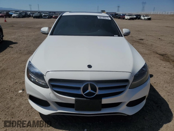 2018 Mercedes-Benz C 300 with VIN 55SWF4JB9JU280079, listed as a Copart auction lot 50749315 with Not Provided miles and Salvage Title. Bid and sale history available at DreamBid. Image 5.