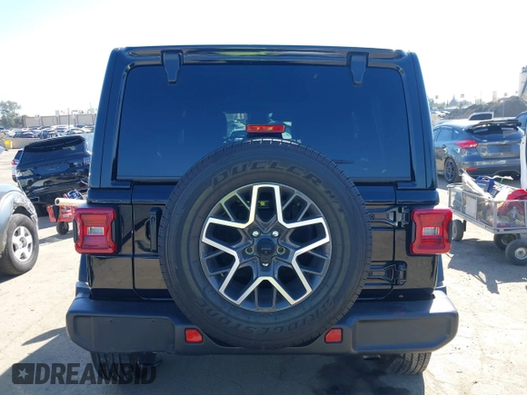 2024 Jeep Wrangler Sahara with VIN 1C4PJXEN9RW111214, listed as a IAAI auction lot 41653921 with 9,118 mi miles and . Bid and sale history available at carsss.com. Image 16.