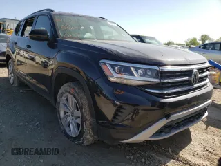 2021 Volkswagen Atlas S z VIN 1V2GP2CA9MC556949, wystawiony jako Copart lot #43578992 z przebiegiem 35 739 mil mil oraz Szkoda całkowita • Salvage title. Historia ofert i sprzedaży dostępna na DreamBid. Obrazek 1.