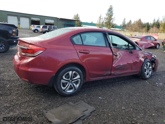 2014 Honda Civic Sedan LX with VIN 19XFB2F5XEE244028, listed as a Copart auction lot 49170145 with 63,213 mi miles and Salvage Title. Bid and sale history available at carsss.com. Image 3.