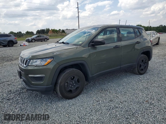 2017 Jeep Compass Sport with VIN 3C4NJDAB1HT656524, listed as a Copart auction lot 54325385 with 97,253 mi miles and Salvage title. Bid and sale history available at DreamBid. Image 1.
