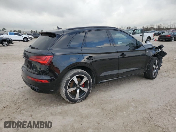 2024 Audi Q5 S line Premium Plus with VIN WA1EAAFY3R2100028, listed as a Copart auction lot 44045955 with 7,885 mi miles and Salvage Title. Bid and sale history available at carsss.com. Image 3.