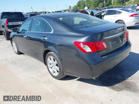 2008 Lexus ES 350 with VIN JTHBJ46G482249398, listed as a IAAI auction lot 42048437 with 124,500 mi miles. Bid and sale history available at carsss.com. Image 3.