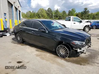 2022 Mercedes-Benz C 300 with VIN W1KAF4GB2NR050618, listed as a Copart auction lot 52556855 with 78,281 mi miles and Salvage title. Bid and sale history available at DreamBid. Image 4.