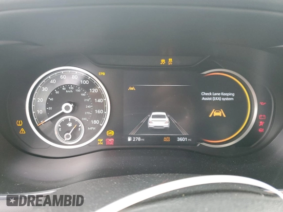 2023 Genesis G70 2.0T with VIN KMTG34TA5PU131236, listed as a Copart auction lot 37942364 with 3,601 mi miles and Non Repairable. Bid and sale history available at DreamBid. Image 9.