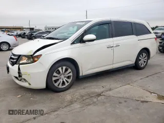 2015 Honda Odyssey EX z VIN 5FNRL5H47FB125610, wystawiony jako Copart lot #59775055 z przebiegiem 125 610 mil mil oraz Szkoda całkowita • Salvage title. Historia ofert i sprzedaży dostępna na DreamBid. Obrazek 1.