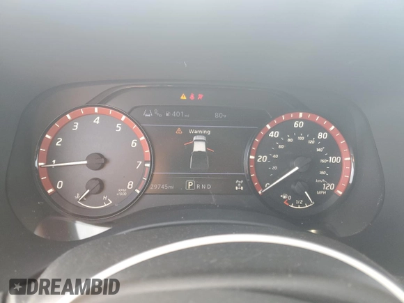 2022 Nissan Frontier SV with VIN 1N6ED1EK5NN615256, listed as a Copart auction lot 53124975 with 29,745 mi miles and Salvage title. Bid and sale history available at DreamBid. Image 9.