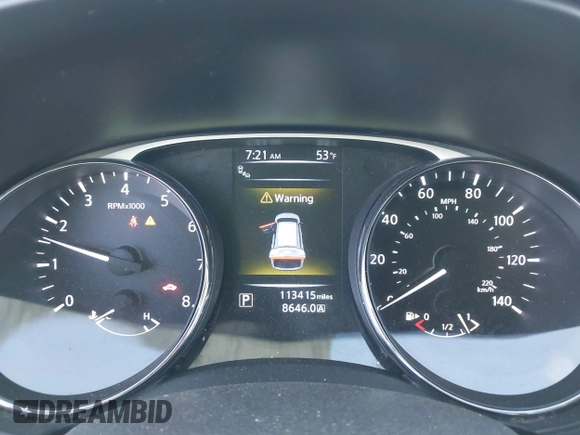 2015 Nissan Rogue SL with VIN 5N1AT2MV0FC839503, listed as a IAAI auction lot 41969452 with 113,415 mi miles and . Bid and sale history available at DreamBid. Image 16.
