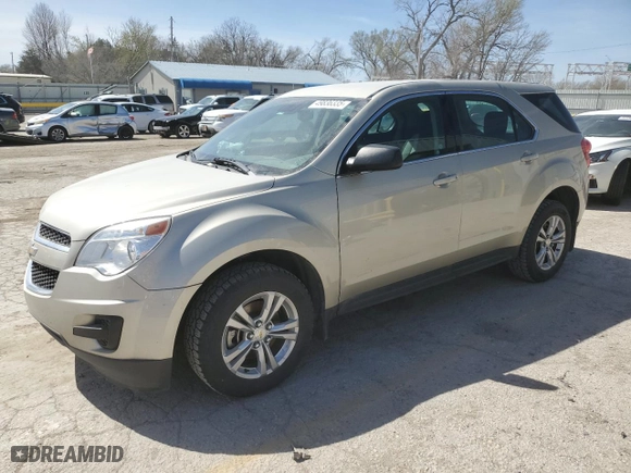 2014 Chevrolet Equinox LS with VIN 1GNALAEKXEZ110723, listed as a Copart auction lot 49836335 with 127,124 mi miles and Salvage Title. Bid and sale history available at carsss.com. Image 1.