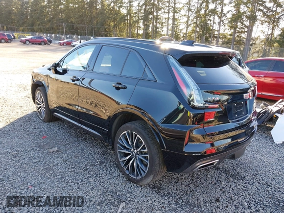 2024 Cadillac XT4 AWD Sport with VIN 1GYFZFR44RF198384, listed as a IAAI auction lot 41691257 with 5,400 mi miles and . Bid and sale history available at DreamBid. Image 3.