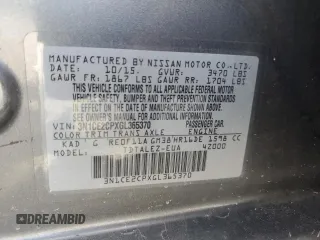 2016 Nissan Note SL with VIN 3N1CE2CPXGL365370, listed as a Copart auction lot 61049325 with 55,126 mi miles and Salvage title. Bid and sale history available at DreamBid. Image 12.
