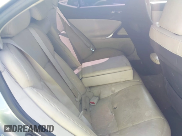 2010 Lexus IS 250 with VIN JTHCF5C23A5038654, listed as a IAAI auction lot 42597794 with 247,483 mi miles and . Bid and sale history available at DreamBid. Image 8.