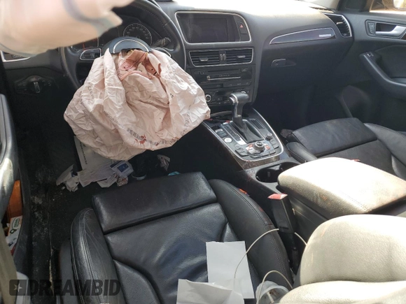 2014 Audi Q5 Premium Plus with VIN WA1DGAFP7EA010883, listed as a Copart auction lot 85812884 with Not provided miles and Salvage title. Bid and sale history available at DreamBid. Image 8.