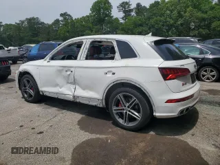 2018 Audi SQ5 Premium Plus с VIN WA1A4AFYXJ2051386, выставлен на аукционе Copart как лот 56706155 с пробегом 93 947 миль миль и Списание • Salvage title. История ставок и продаж доступна на DreamBid. Изображение 2.