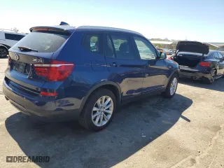 2015 BMW X3 xDrive28i with VIN 5UXWX9C59F0D58967, listed as a Copart auction lot 50087045 with 97,186 mi miles and Salvage Title. Bid and sale history available at carsss.com. Image 3.