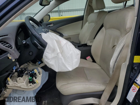 2012 Lexus IS 250 with VIN JTHCF5C25C5059380, listed as a Copart auction lot 50736985 with Not Provided miles and Salvage Title. Bid and sale history available at DreamBid. Image 7.