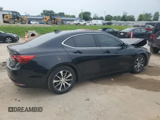 2015 Acura TLX with VIN 19UUB1F33FA024462, listed as a Copart auction lot 60557835 with 173,738 mi miles and Salvage title. Bid and sale history available at DreamBid. Image 3.