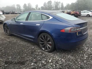 2016 Tesla Model S 90D with VIN 5YJSA1E48GF153079, listed as a Copart auction lot 74176874 with Not Provided miles and Salvage Title. Bid and sale history available at DreamBid. Image 2.