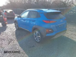 2018 Hyundai Kona Limited with VIN KM8K33A5XJU168830, listed as a IAAI auction lot 41859067 with 43,145 mi miles. Bid and sale history available at carsss.com. Image 3.