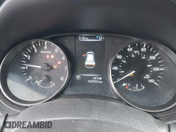 2017 Nissan Rogue SV with VIN KNMAT2MV7HP573221, listed as a IAAI auction lot 40947647 with 162,923 mi miles and . Bid and sale history available at carsss.com. Image 7.