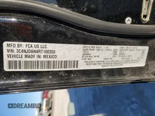 2024 Jeep Compass Sport with VIN 3C4NJDAN4RT100350, listed as a Copart auction lot 46822695 with 40,451 mi miles and Salvage title. Bid and sale history available at DreamBid. Image 13.