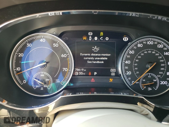2018 Bentley Bentayga Signature z VIN SJAAC4ZV9JC020797, wystawiony jako Copart lot #72076174 z przebiegiem 78 619 mil mil oraz Szkoda całkowita • Salvage title. Historia ofert i sprzedaży dostępna na DreamBid. Obrazek 9.