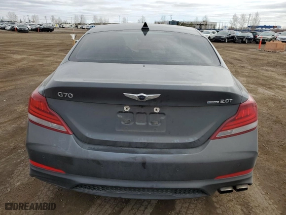 2019 Genesis G70 2.0T Advanced with VIN KMTG44LA8KU011744, listed as a Copart auction lot 48906555 with 100,261 mi miles and Clean Title. Bid and sale history available at carsss.com. Image 6.