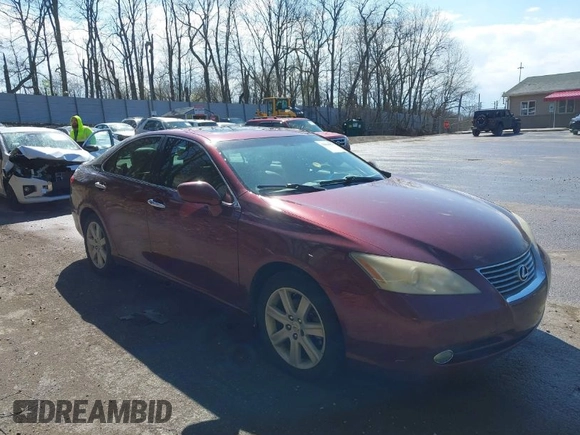 2008 Lexus ES 350 with VIN JTHBJ46G582255159, listed as a IAAI auction lot 42048577 with 205,472 mi miles. Bid and sale history available at carsss.com. Image 1.