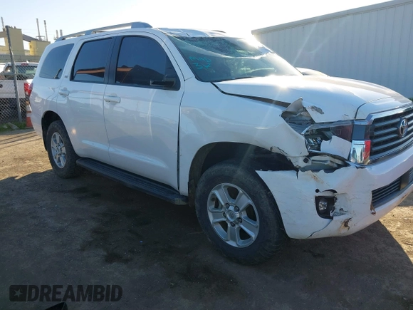 2018 Toyota Sequoia SR5 with VIN 5TDBY5G1XJS156509, listed as a IAAI auction lot 41723819 with 54,261 mi miles. Bid and sale history available at carsss.com. Image 1.