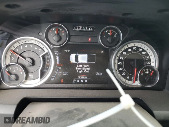 2016 Ram 1500 Big Horn with VIN 3C6RR7LT5GG344982, listed as a Copart auction lot 58986555 with 101,283 mi miles and Salvage title. Bid and sale history available at DreamBid. Image 9.