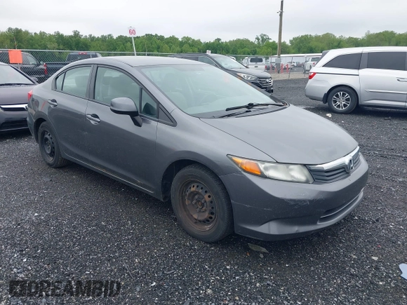 2012 Honda Civic LX with VIN 19XFB2F53CE340063, listed as a IAAI auction lot 42249889 with 291,354 mi miles and . Bid and sale history available at DreamBid. Image 1.