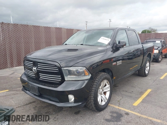 2015 Ram 1500 Sport with VIN 1C6RR6MT9FS613551, listed as a IAAI auction lot 42068675 with 199,576 mi miles and . Bid and sale history available at DreamBid. Image 2.
