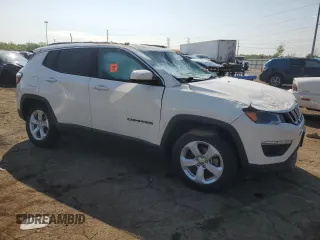 2018 Jeep Compass Latitude z VIN 3C4NJDBB7JT333535, wystawiony jako Copart lot #57238105 z przebiegiem 52 272 mil mil oraz Szkoda całkowita • Salvage title. Historia ofert i sprzedaży dostępna na DreamBid. Obrazek 4.