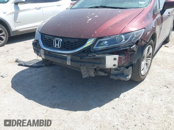 2013 Honda Civic LX with VIN 2HGFB2F52DH568420, listed as a IAAI auction lot 41857748 with 181,680 mi miles and . Bid and sale history available at DreamBid. Image 6.