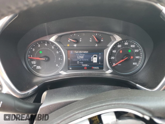2019 Chevrolet Equinox LT with VIN 2GNAXKEV6K6183311, listed as a Copart auction lot 54105915 with 72,332 mi miles and Salvage Title. Bid and sale history available at DreamBid. Image 9.