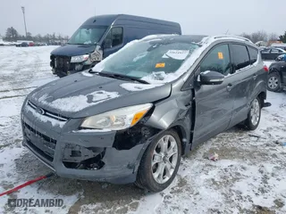 2014 Ford Escape Titanium with VIN 1FMCU9J96EUC86659, listed as a IAAI auction lot 41624927 with 177,372 mi miles. Bid and sale history available at carsss.com. Image 18.