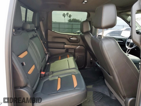 2021 GMC Sierra 1500 AT4 with VIN 3GTP9EEL9MG124953, listed as a Copart auction lot 57510725 with 64,609 mi miles and Salvage title. Bid and sale history available at DreamBid. Image 10.
