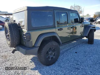 2023 Jeep Wrangler Sport S with VIN 1C4HJXDN7PW674152, listed as a Copart auction lot 46481705 with Not Provided miles and Salvage Title. Bid and sale history available at DreamBid. Image 3.