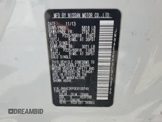 2014 Nissan Quest S with VIN JN8AE2KP0E9105740, listed as a Copart auction lot 50235265 with 0 mi miles and Salvage Title. Bid and sale history available at carsss.com. Image 16.