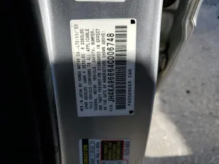 2004 Acura RL w/Navigation System with VIN JH4KA96664C006748, listed as a Copart auction lot 80480714 with 146,785 mi miles and Salvage Title. Bid and sale history available at carsss.com. Image 12.