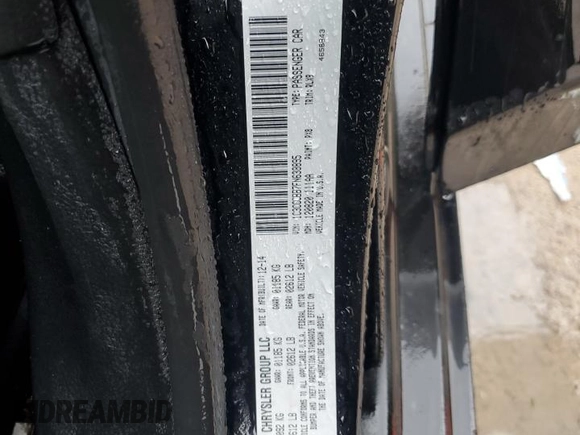 2015 Chrysler 200 S with VIN 1C3CCCBB7FN638895, listed as a Copart auction lot 59626025 with 102,837 mi miles and Salvage title. Bid and sale history available at DreamBid. Image 12.