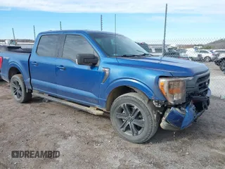 2022 Ford F-150 XL with VIN 1FTFW1E53NKE35500, listed as a IAAI auction lot 41028794 with 42,699 mi miles. Bid and sale history available at carsss.com. Image 1.